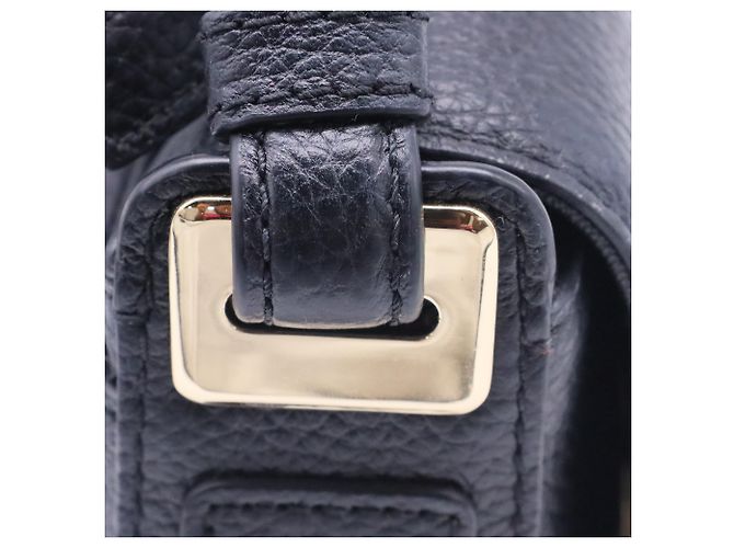 Borsa a tracolla Lila in pelle nera a grana di Michael Kors Blu Blu navy - vista 7