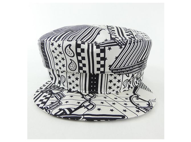 Cappello in seta Twillene di Hermès Bianco - vista 2