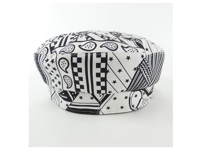 Cappello in seta Twillene di Hermès Bianco - vista 4