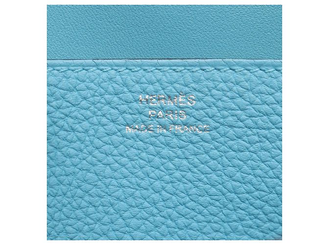 Hermès Portafoglio bifold lungo Dogon Hermes Blu - vista 4