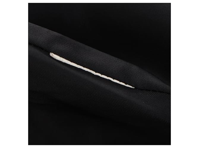 Max Mara Studio Shear-Accent Hidden-Buttoned Coat in Black Wool - view 6
