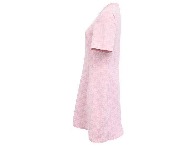 Robe Mini en Tricot Jacquard Maje en Polyamide Rose - vue 2