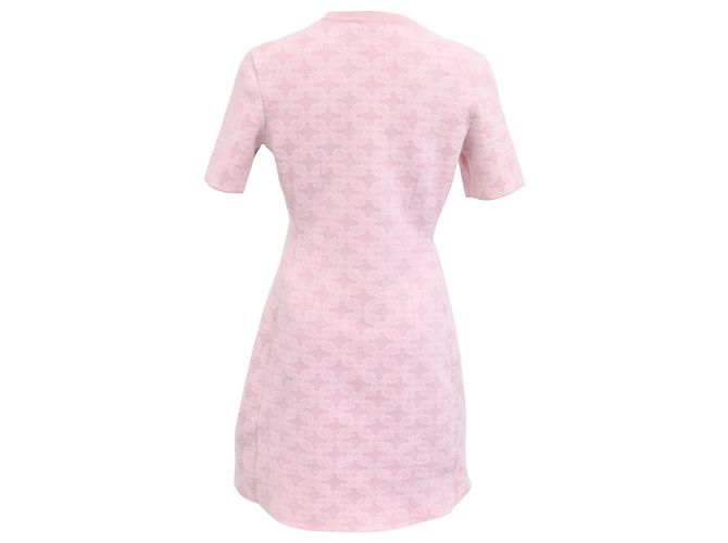 Robe Mini en Tricot Jacquard Maje en Polyamide Rose - vue 3