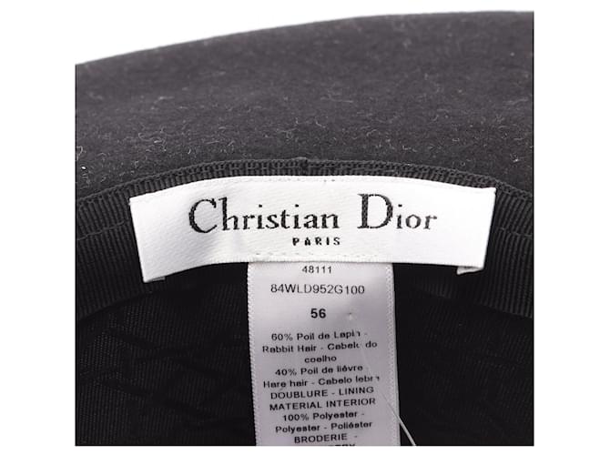 Christian Dior Cappello coniglio Dior Nero - vista 4
