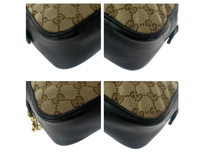 Borsa a Spalla Trapuntata Gucci GG Marmont Marrone Beige - vista 3