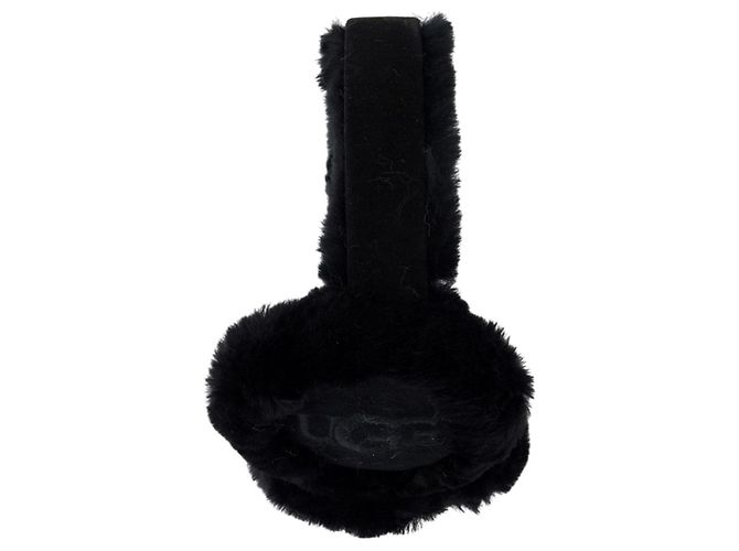 W Earmuff - UGG - Pelle - Nero - vista 2