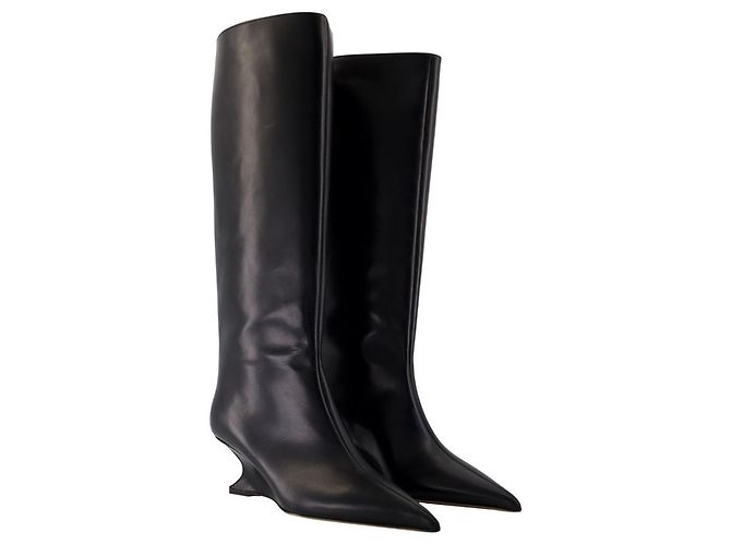 Nina 50 Boots - Paris Texas - Leather - Black - view 2