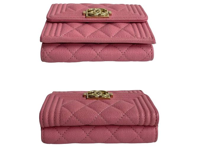 Chanel Boy Caviar Geldbörse Pink - Ansicht 6