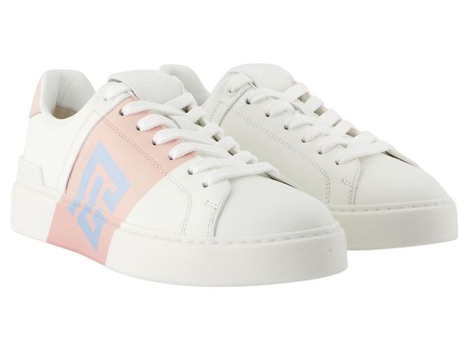 Tênis B-Court - Balmain - Couro - Rosa - vista 2