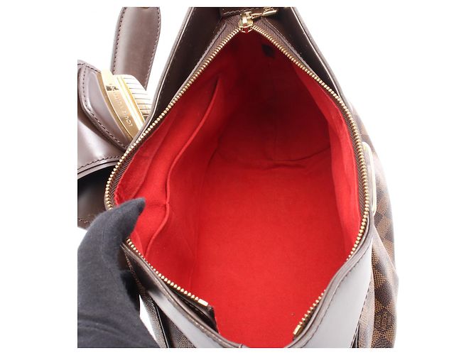 Borsa a Spalla Louis Vuitton Sistina MM Damier Marrone - vista 7