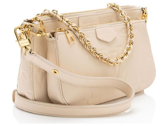 Multi Pochette Multi-Pochette Accesorios Empreinte Monogram Gigante Louis Vuitton - VENTA FINAL Castaño Beige - view 2