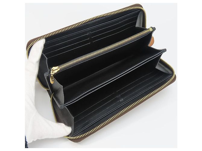 Portafoglio Zippy Monogram Lungo di Louis Vuitton Marrone Bronzo - vue 11
