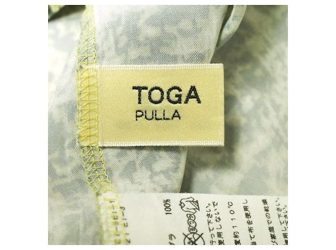 Autre Marque Saia de Cupro Estampada TOGA PULLA Preto Amarelo - vista 6