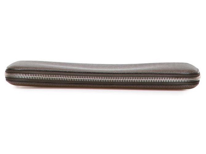 Cartera larga Organizer Atoll Taiga Louis Vuitton Castaño - vista 3