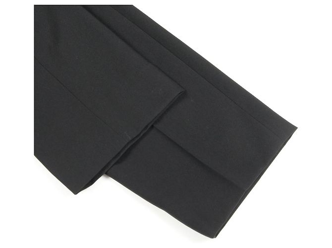Pantalones de cuero de cordero de lana Hermès Negro - vista 5