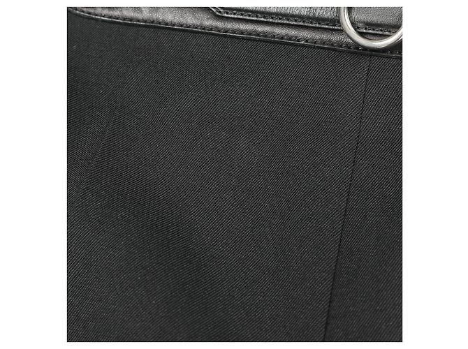 Pantalones de cuero de cordero de lana Hermès Negro - vista 6