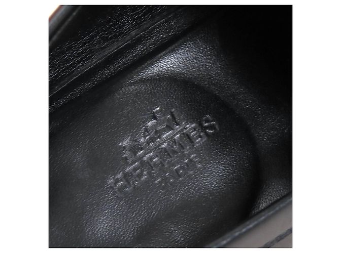 Mocassins de couro com fivela Kelly Destin da Hermès Preto - vista 10
