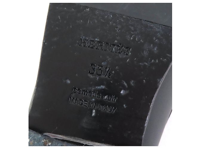 Mocassins de couro com fivela Kelly Destin da Hermès Preto - vista 12
