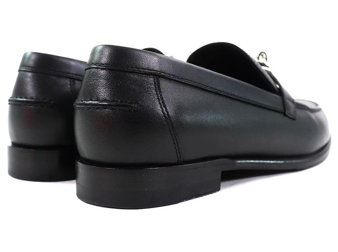 Mocassins de couro com fivela Kelly Destin da Hermès Preto - vista 6