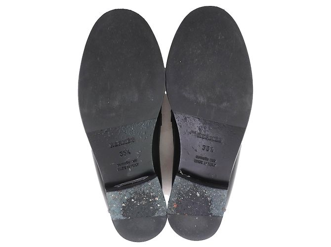 Mocassins de couro com fivela Kelly Destin da Hermès Preto - vista 8