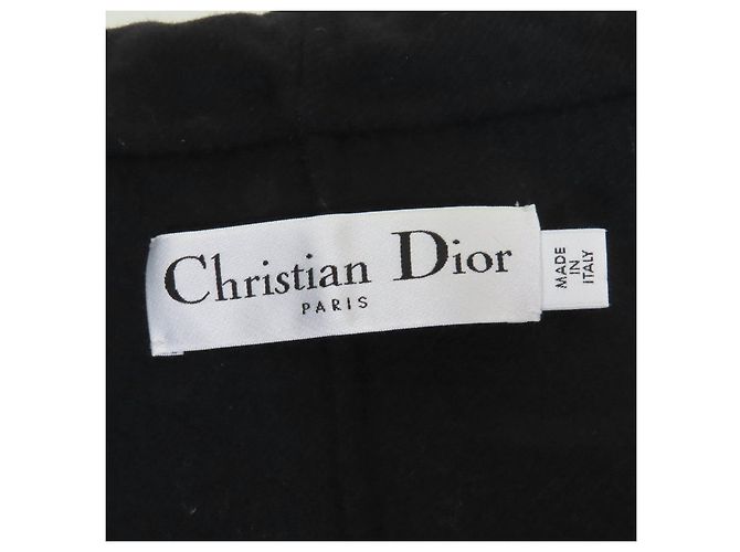 Abrigo de Lana con Capucha Christian Dior Negro - vista 6