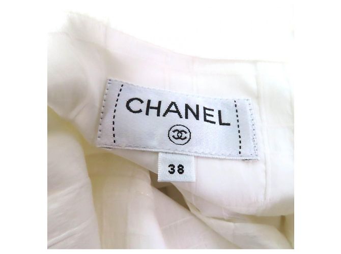 Chanel Baumwollbluse Weiß - Ansicht 6