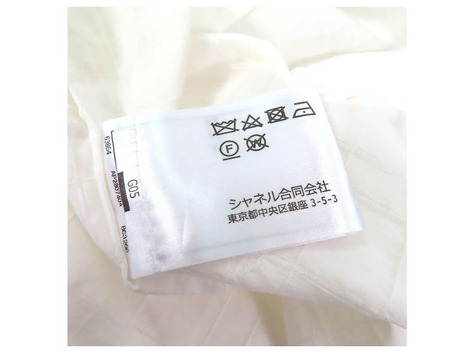 Chanel Baumwollbluse Weiß - Ansicht 8