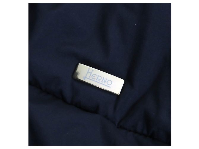 Autre Marque Abrigo de lana y plumón Herno PI1214D Azul Azul marino - vista 6