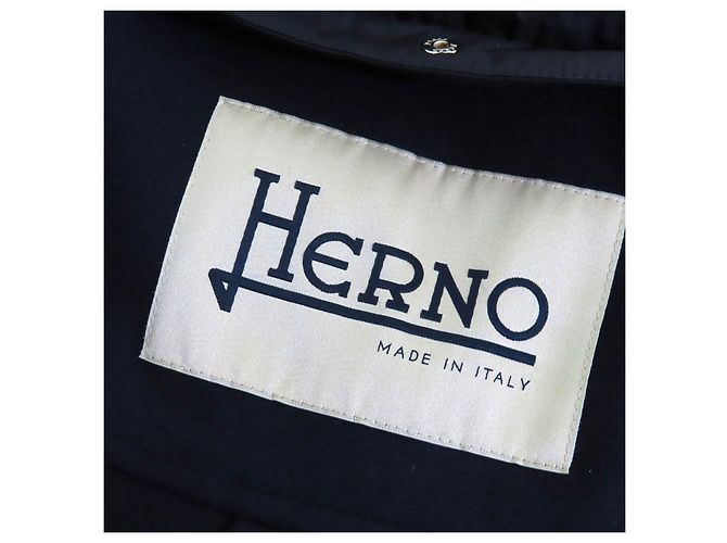 Autre Marque Abrigo de lana y plumón Herno PI1214D Azul Azul marino - vista 8