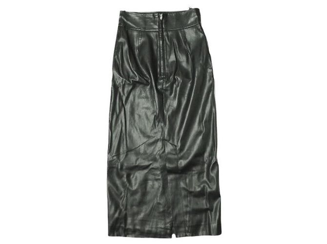 Autre Marque Falda de cuero sintético H BEAUTY&YOUTH Negro - vista 2