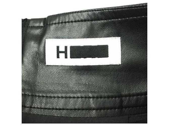 Autre Marque Falda de cuero sintético H BEAUTY&YOUTH Negro - vista 4
