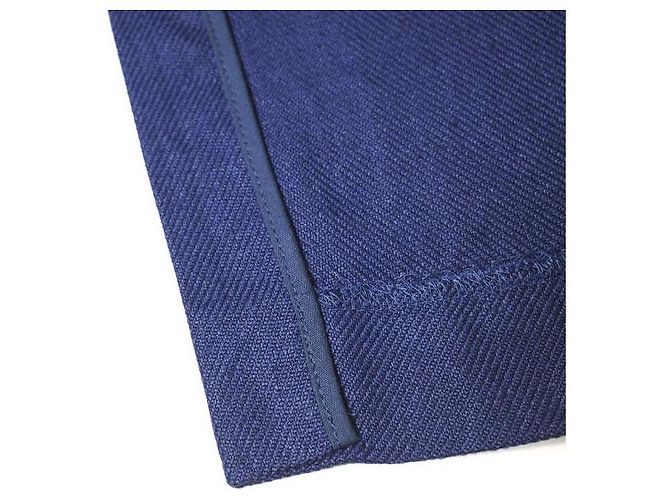 Autre Marque Gonna aderente in lino ROKU BEAUTY&YOUTH UNITED ARROWS Blu Blu navy - vista 7