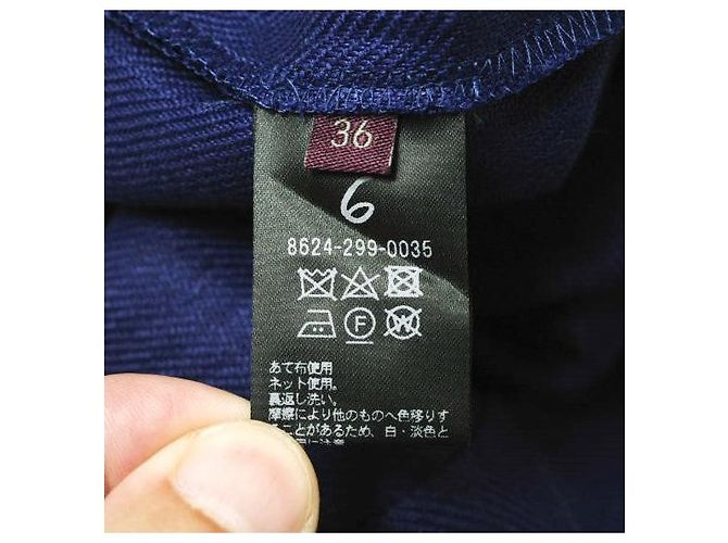 Autre Marque Gonna aderente in lino ROKU BEAUTY&YOUTH UNITED ARROWS Blu Blu navy - vista 8