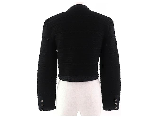 Cárdigan de algodón con botón COCO de Chanel Negro - vista 3