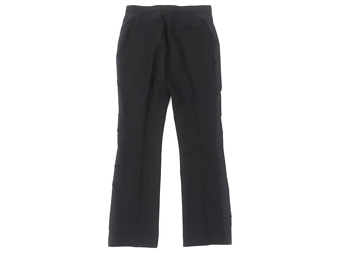 Calça longa reta de lã Sideline da Louis Vuitton Preto - vista 2