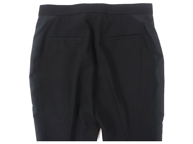 Calça longa reta de lã Sideline da Louis Vuitton Preto - vista 4