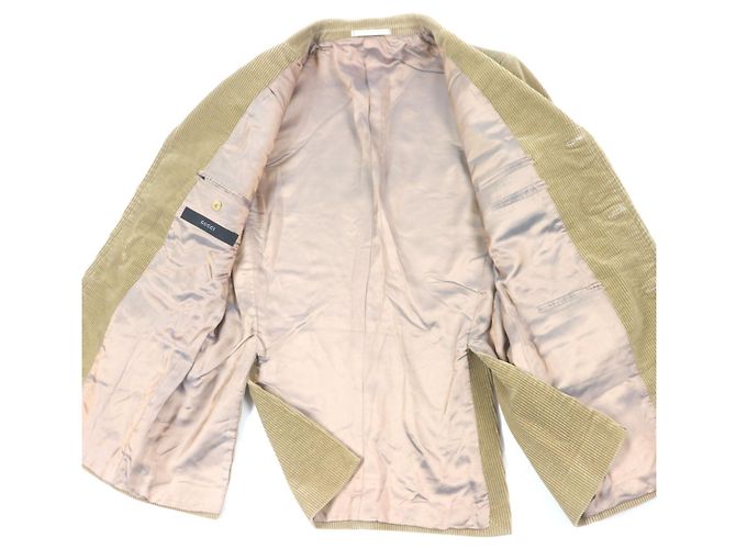Chaqueta a medida de algodón Gucci Beige - vista 4