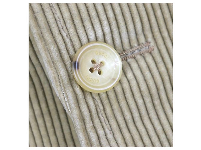 Chaqueta a medida de algodón Gucci Beige - vista 5