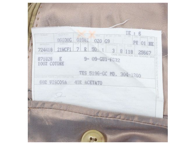 Chaqueta a medida de algodón Gucci Beige - vista 7