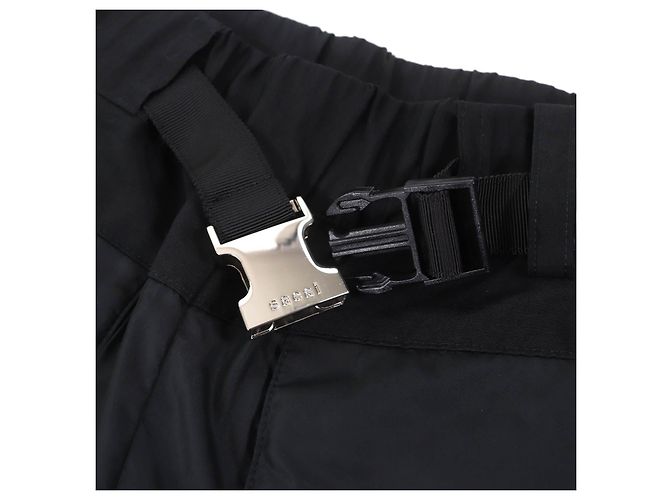Pantalones de nylon mix de Grosgrain Sacai Negro - vista 5