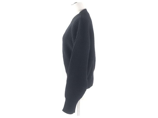 Maglione in lana con patch logo Louis Vuitton Nero - vista 3
