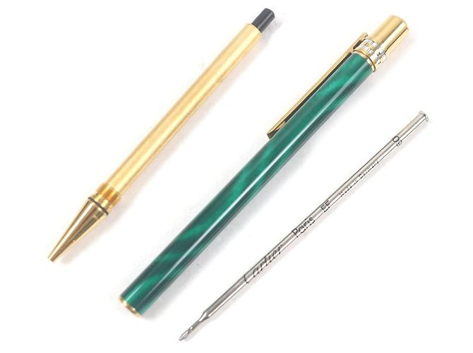 Bolígrafo Panthère de Cartier Dorado Verde - vista 2