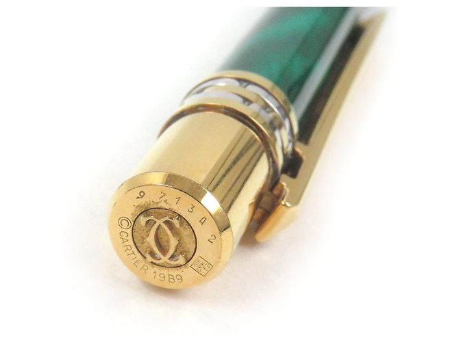 Bolígrafo Panthère de Cartier Dorado Verde - vista 6