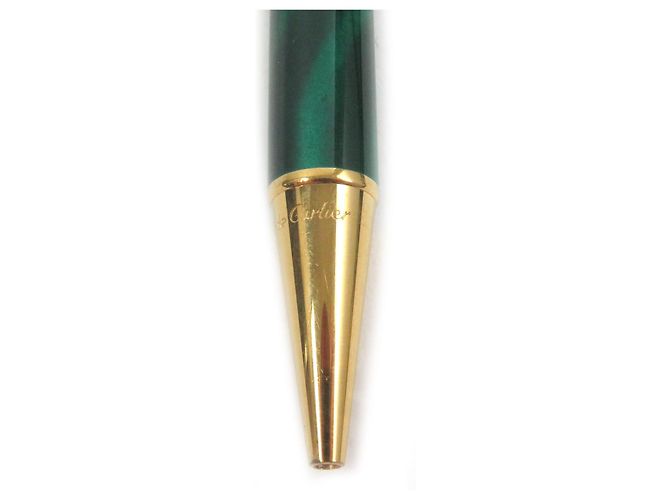 Bolígrafo Panthère de Cartier Dorado Verde - vista 7