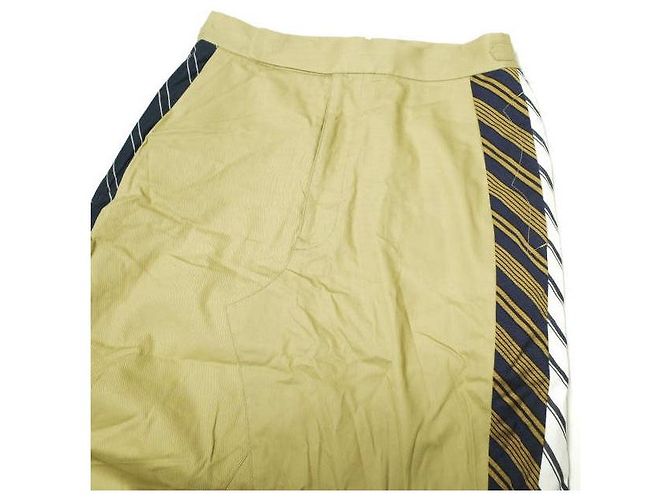 Autre Marque Falda larga de algodón y nylon AL2B445 Beige - vista 3
