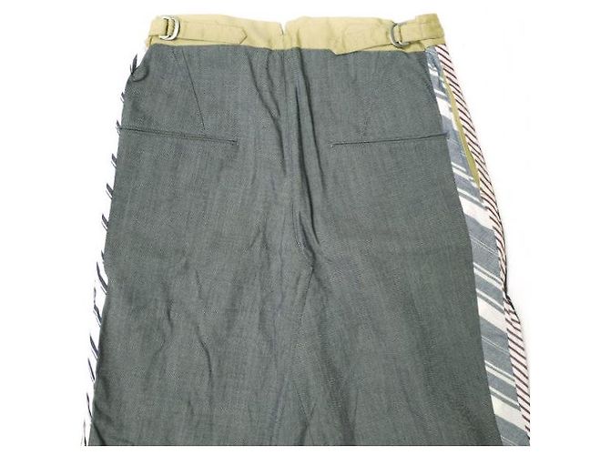 Autre Marque Falda larga de algodón y nylon AL2B445 Beige - vista 6
