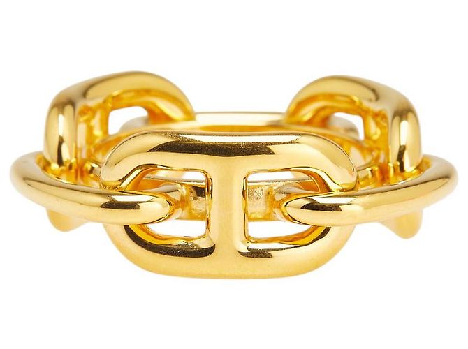 Ring Accessorio Anello per Sciarpa Chaine d'Ancre Hermès D'oro - vista 2