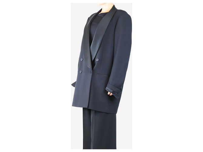 Dries Van Noten Schwarze doppelt-knöpfte Smokingjacke - Größe M - Ansicht 3