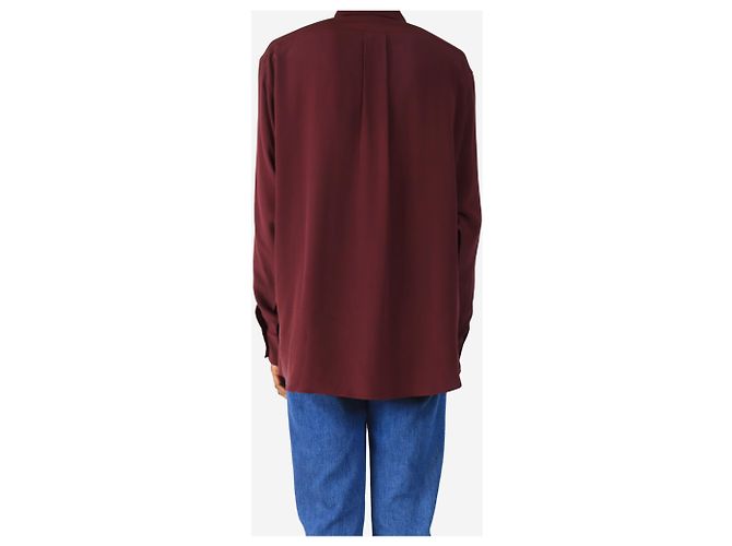 Indress Blusa de seda burdeos - talla UK 6 - vista 2