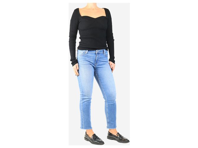 Paige Jeans Blaue Brigitte-Jeans - Größe UK 10 - Ansicht 2